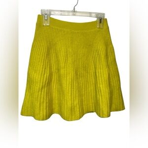 Maeve yellow pull on sweater skirt